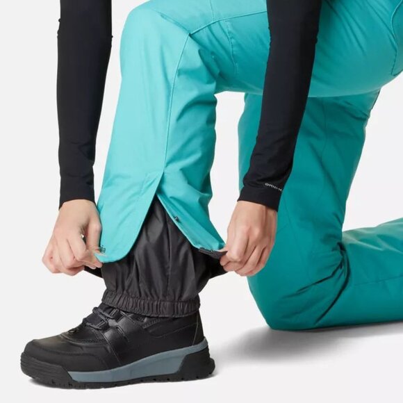 Columbia Bugaboo Oh Pants 2X Plus Omni Heat Insulated Ski Snow Aqua NEW $120 - Picture 6 of 16